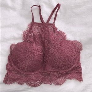 pink push up bralette